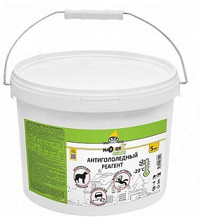 NADZOR Антигололедный реагент (ведро), 5кг, до – 20°С (COOL456)