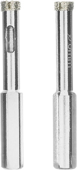 MATRIX Сверло алмазное по керамограниту, 8 х 67 мм, 3-гранный хвостовик 2 шт.//