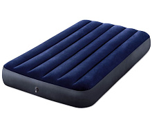 INTEX Матрас надувной CLASSIC DOWNY AIRBED FIBER-TECH 99x191x25 см .(в коробке) Арт. 64757 Матрас надувной