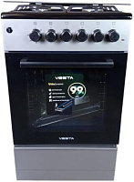 VESTA Valencia VGE 50 10-E Серый CHU с VD Комбинированная плита VESTA Valencia VGE 50 10-E Серый CHU с VD