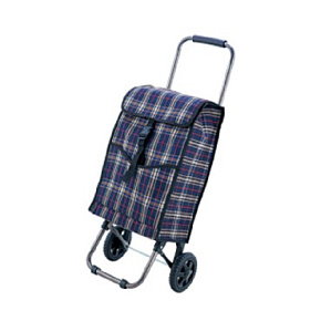 РЫЖИЙ КОТ JX-D2 тележка с сумкой "клетка" (30кг) (93576) хоз. Принадлежности