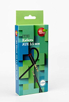 AKSBERRY (6900209120018) R150, jack 3.5mm-jack 3.5mm, круглый в тканевой оплетке,1м , черный Кабель