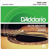 Струны D`Addario EZ890 бронза 09-45 акустика