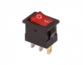 REXANT (36-2170) выключатель клавишный (RWB-206-1, SC-768) красный (100) Выключатель-кнопка