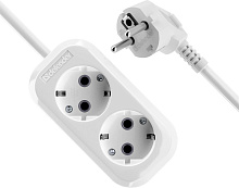 DEFENDER (99367) R320 16 А, 2 роз х5м , белый Удлинитель