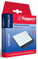 TOPPERR FSM 431 для пылесосов Комплект фильтров (Губчатый фильтр+микрофильтр) для пылесосов Samsung