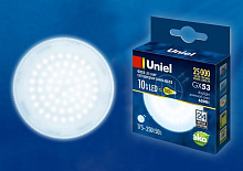 UNIEL (UL-00005313) LED-GX53-10W/6500K/GX53/FR PLZ01WH ЛАМПЫ СВЕТОДИОДНЫЕ (GX53, GX70)