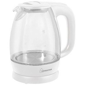 HOMESTAR HS-1012 white (1.7л. стекло) Чайник электрический