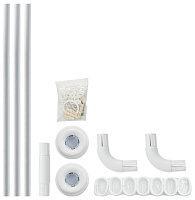 САНАКС 10008 Карниз в ванную угловой белый 0.9х0.9х0.9 (2) Карниз в ванную комнату