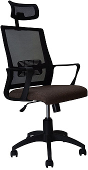 ЯрКресло Кресло Кр47А ТГ ПЛАСТ К01 (ткань Крафт коричневая) Кресло компьютерное