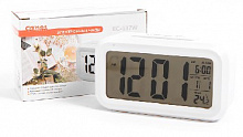 СИГНАЛ (18136) EC-137W электронные часы, белый Часы