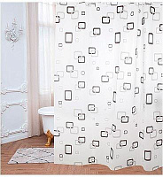 РЫЖИЙ КОТ Занавеска для ванной, 180*180 см. материал - PEVA (009390)