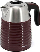 ATLANTA ATH-2445 (1,7л. металл/пластик) бордовый Чайник электрический