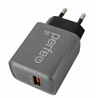 PERFEO (I4667) порт USB, QC3.0, 18W, серый СЗУ PERFEO (I4667) порт USB, QC3.0, 18W, серый