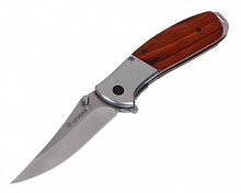 ЕРМАК Нож туристический складной, 20,5см, нерж. сталь, полисандр 118-175 Нож туристический