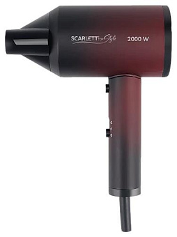SCARLETT SC-HD70I38 черный с красным Фен