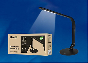 UNIEL (UL-00003648) TLD-555 BLACK/LED/500LM/5500K/DIMMER/USB