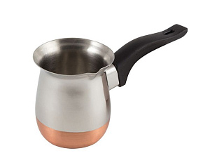 MALLONY Кофеварка стальная 350 мл, модель CW-350 (турка) (985206) Кофеварка стальная