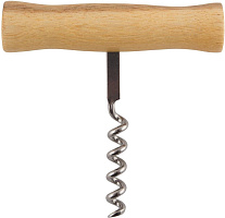 MALLONY Штопор ELICA, размер: 9*9 см, из нержавеющей стали с деревянной ручкой (985955)