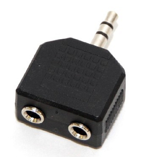 5BITES AA-3MF2-01 AUDIO / 3.5 JACK / M-2*F Переходник AUDIO