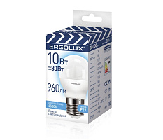 ERGOLUX (14546) LED-G45-10W-E27-4K Лампа светодиодная