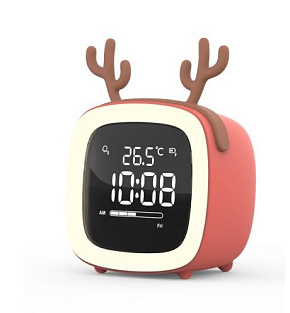 SOUNDMAX SM-7014 коралловый РАДИОЧАСЫБУДИЛЬНИК