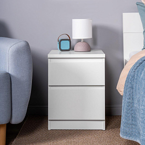 ГУД ЛАКК 2.03.03.050.1 КАСТОР тумба 2 ящика RU белая (1 пак.)