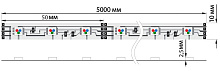 LAMPER (141-389) LED лента 5м открытая, 10 мм, IP23, SMD 5050, 60 LED/m, 12 V, цвет свечения RGB LAMPER Лента светодиодная