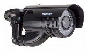 REXANT (45-0250) уличный, цилиндрический, черный Муляж камеры видеонаблюдения