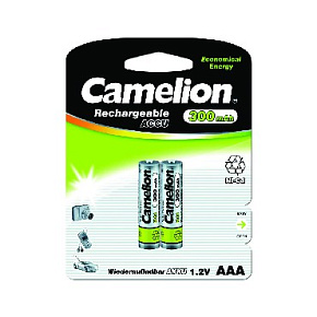 CAMELION (3144) NC-AAA300BP2 AAA- 300MAH NI-CD BL-2 Элементы питания