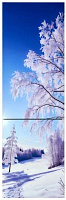 ОРСК 175 B glass ZIMA 365л белый стекло зима