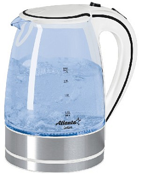 ATLANTA ATH-691 white (1,7л. стекло) Чайник электрический