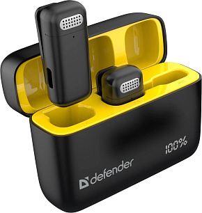 DEFENDER (64139) Talky-139 wrls, черный, кейс, 2шт Микрофон