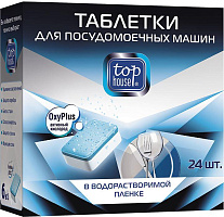 TOP HOUSE Таблетки "6 в 1" для посудомоечных машин, 24 шт.*18 г (393439)