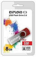 EXPLOYD 8GB 530 красный [EX008GB530-R] USB флэш-накопитель