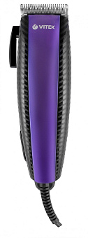 VITEK VT-1357 черный/фиолетовый (насадок в компл:4шт)