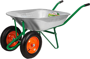 PALISAD Тачка садовая, 2-х колесная, грузоподъемность 170 кг, объем 78 л 689225 Тачка садовая