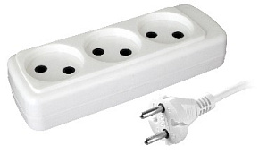VOLSTEN (12421) SR 3X1,5 (э/ удл УХ6-103 (1,5м, 1300 Вт, ШВВП)) Удлинители электрические