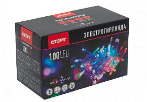 СТАРТ (14813) НГ 100LED 220V 8 реж 10м нить Гирлянда