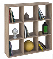 POLINI Стеллаж Polini Home Smart Кубический 9 секции, дуб (1кор) Стеллаж