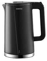 CENTEK CT-0005 black (1,7л. металл/пластик) Чайник