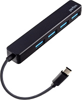 PERFEO (PF D0787) USB C-HUB 4 Port, (PF-H039 Black) чёрный USB разветвитель