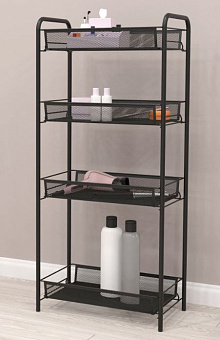 ЗМИ Этажерка "Ладья 24" (LADYA 24 storage rack), черный Э 556 Ч Этажерка