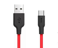 HOCO (6957531071419) X21 USB (m) - Type-C (m) 1.0m - красный/черный Кабель