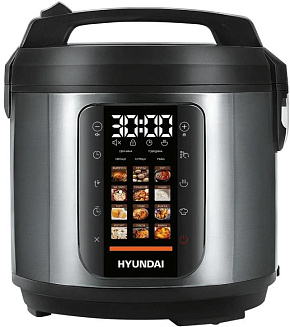 HYUNDAI Мультиварка-скороварка HYMC-2404 5л 900Вт серебристый/черный Мультиварка-скороварка