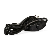 SMARTBUY (SBE-06-P05-b) Шнур для бра с проходным выключателем 1,7 метра черный ШВВП 2х0,75 Шнур