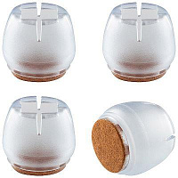 РЫЖИЙ КОТ Протектор для ножек 4шт, силикон/войлок, размер M (105019)