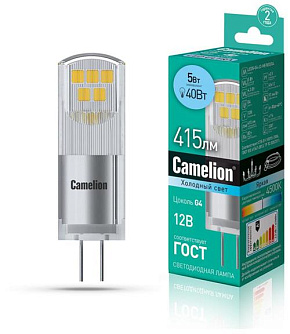 CAMELION (13750) LED5-G4-JC-NF/845/G4 Лампа светодиодная