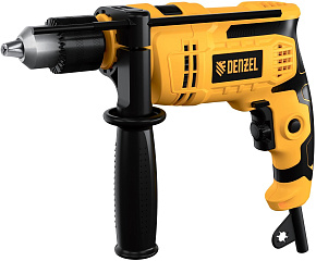 DENZEL Дрель ударная IDD-750, 750 Вт, 0-3000 об/мин, 48000 уд/мин// Дрель ударная DENZEL Дрель ударная IDD-750, 750 Вт, 0-3000 об/мин, 48000 уд/мин//