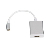 ATCOM (AT3888) TYPE-C (m) - HDMI 4K(f) 0.1М белый Переходник TYPE-C